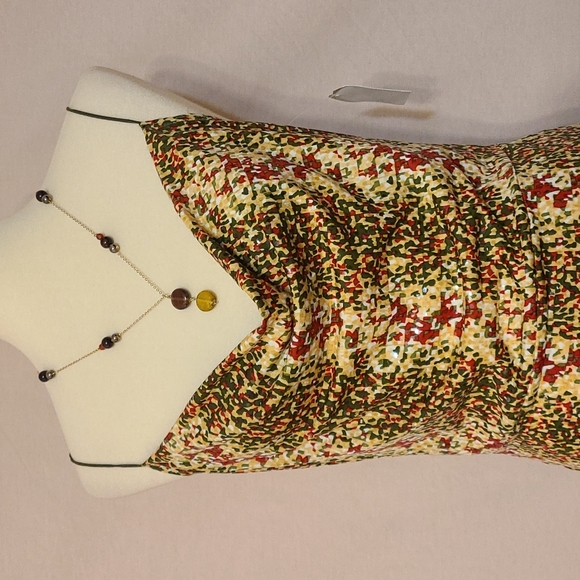 YA Multi-Colored Sequin Embellished Drape Front Dress - Picture 5 of 7